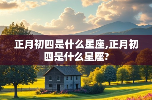 正月初四是什么星座,正月初四是什么星座?