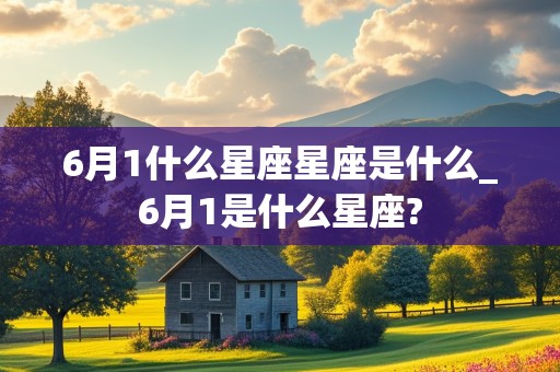 6月1什么星座星座是什么_6月1是什么星座?