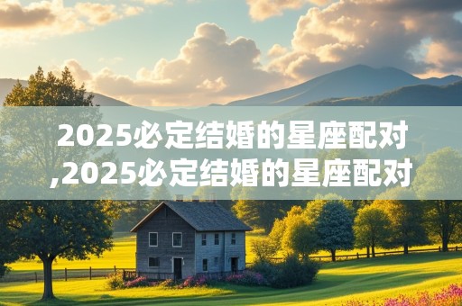 2025必定结婚的星座配对,2025必定结婚的星座配对有哪些