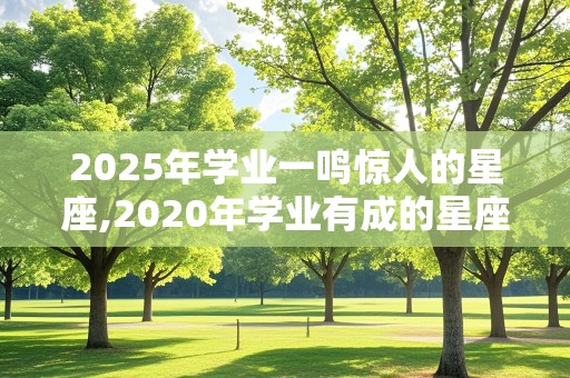 2025年学业一鸣惊人的星座,2020年学业有成的星座