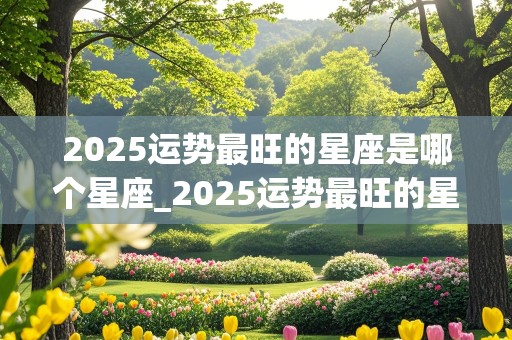 2025运势最旺的星座是哪个星座_2025运势最旺的星座是哪个星座女