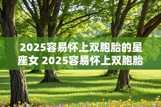 2025容易怀上双胞胎的星座女 2025容易怀上双胞胎的星座女生