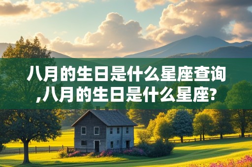 八月的生日是什么星座查询,八月的生日是什么星座?