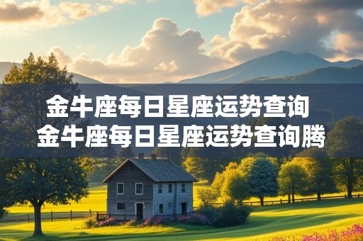 金牛座每日星座运势查询 金牛座每日星座运势查询腾讯