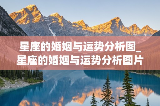 星座的婚姻与运势分析图_星座的婚姻与运势分析图片