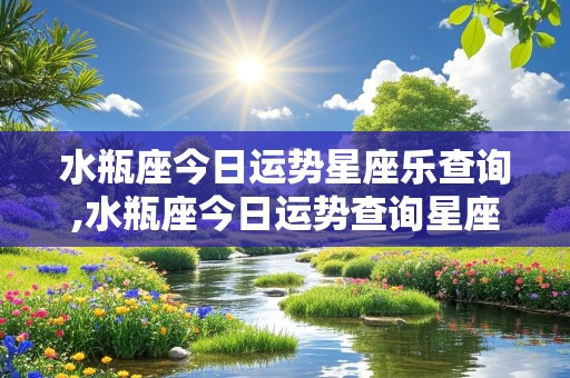 水瓶座今日运势星座乐查询,水瓶座今日运势查询星座屋