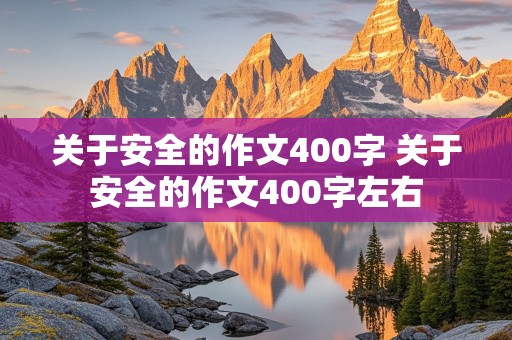 关于安全的作文400字 关于安全的作文400字左右