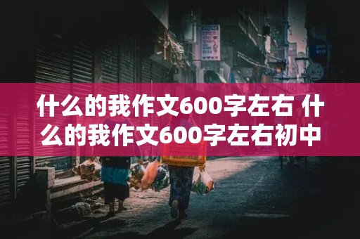 什么的我作文600字左右 什么的我作文600字左右初中