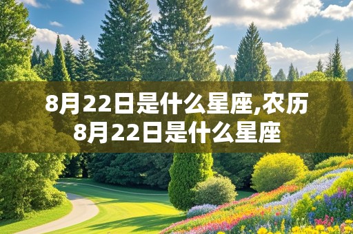 8月22日是什么星座,农历8月22日是什么星座