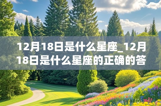 12月18日是什么星座_12月18日是什么星座的正确的答案