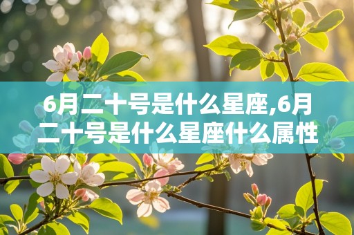 6月二十号是什么星座,6月二十号是什么星座什么属性