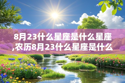 8月23什么星座是什么星座,农历8月23什么星座是什么星座