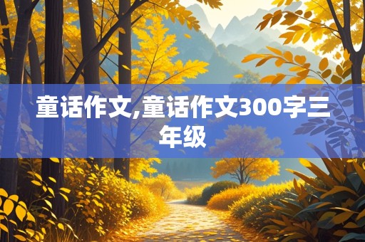 童话作文,童话作文300字三年级