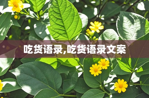 吃货语录,吃货语录文案