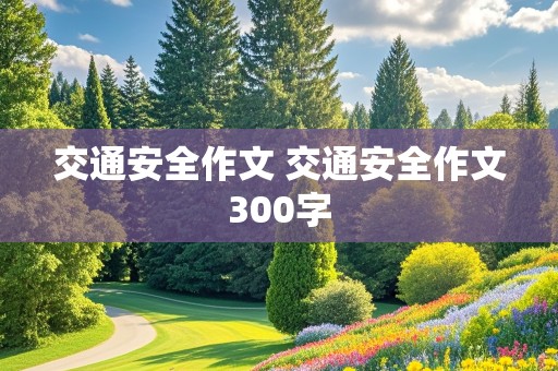 交通安全作文 交通安全作文300字