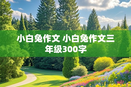 小白兔作文 小白兔作文三年级300字