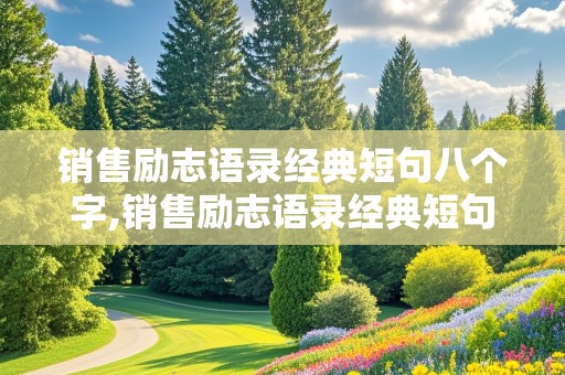 销售励志语录经典短句八个字,销售励志语录经典短句八个字图片