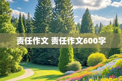 责任作文 责任作文600字