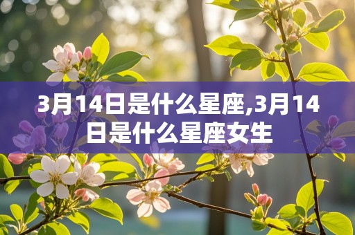 3月14日是什么星座,3月14日是什么星座女生