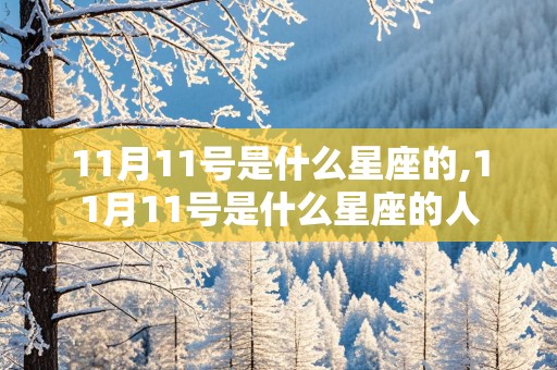 11月11号是什么星座的,11月11号是什么星座的人