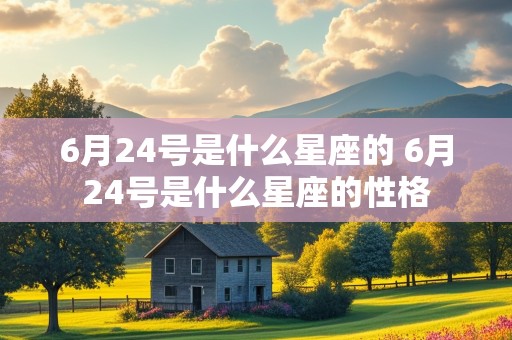 6月24号是什么星座的 6月24号是什么星座的性格