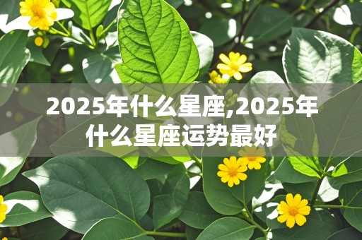 2025年什么星座,2025年什么星座运势最好