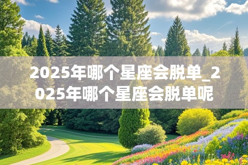 2025年哪个星座会脱单_2025年哪个星座会脱单呢