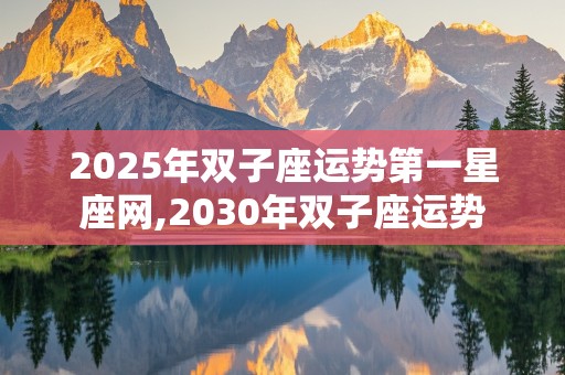 2025年双子座运势第一星座网,2030年双子座运势