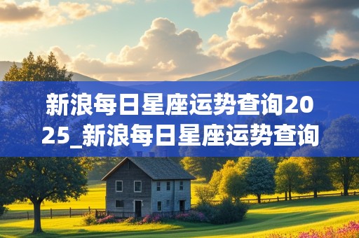 新浪每日星座运势查询2025_新浪每日星座运势查询2025年