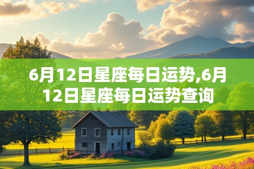 6月12日星座每日运势,6月12日星座每日运势查询