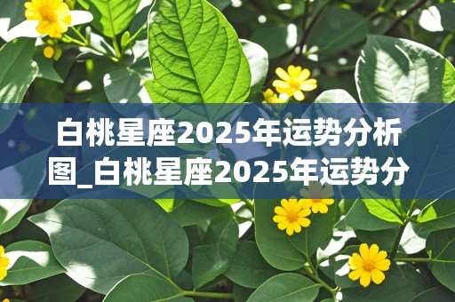 白桃星座2025年运势分析图_白桃星座2025年运势分析图片