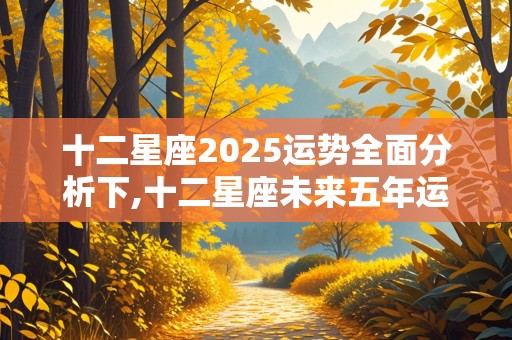 十二星座2025运势全面分析下,十二星座未来五年运势