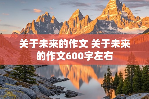 关于未来的作文 关于未来的作文600字左右