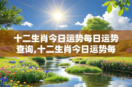 十二生肖今日运势每日运势查询,十二生肖今日运势每日运势查询运缘阁