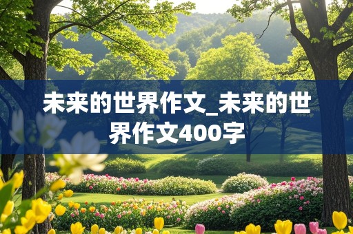 未来的世界作文_未来的世界作文400字