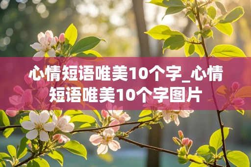 心情短语唯美10个字_心情短语唯美10个字图片