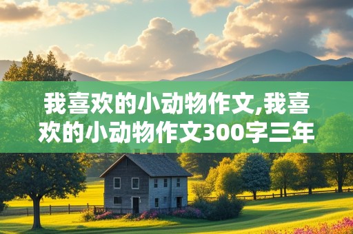 我喜欢的小动物作文,我喜欢的小动物作文300字三年级