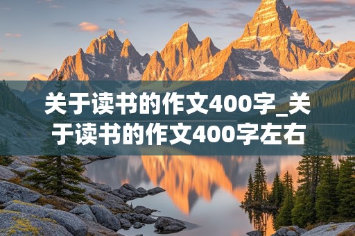 关于读书的作文400字_关于读书的作文400字左右