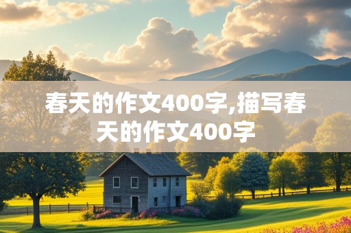 春天的作文400字,描写春天的作文400字