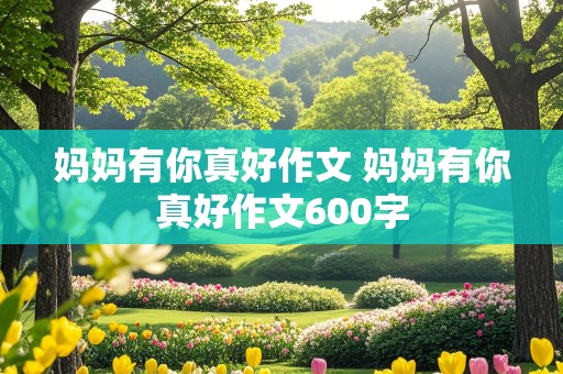 妈妈有你真好作文 妈妈有你真好作文600字