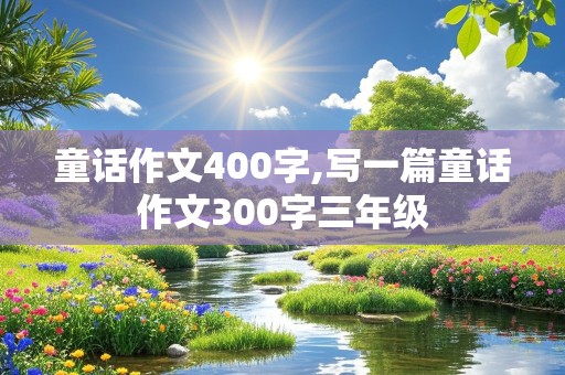 童话作文400字,写一篇童话作文300字三年级