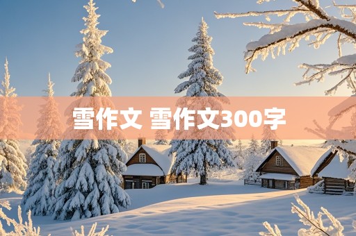 雪作文 雪作文300字