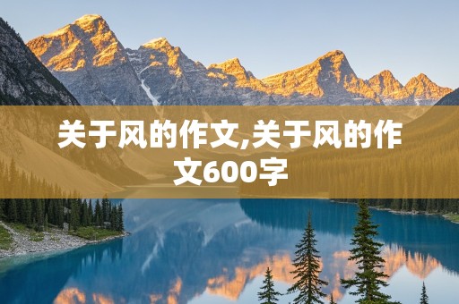 关于风的作文,关于风的作文600字