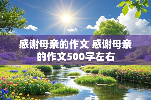 感谢母亲的作文 感谢母亲的作文500字左右