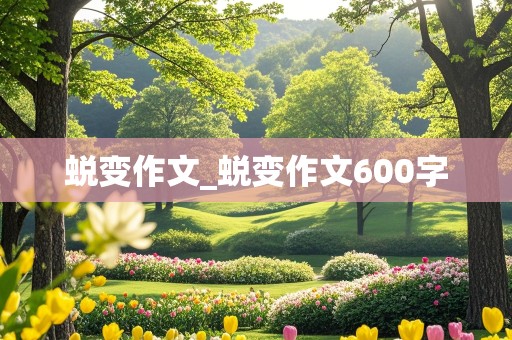 蜕变作文_蜕变作文600字