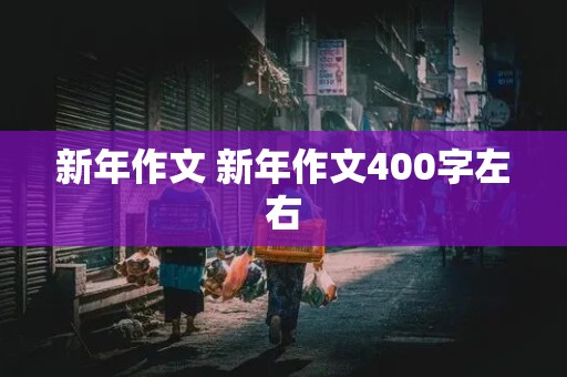 新年作文 新年作文400字左右