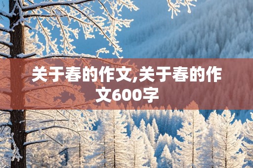 关于春的作文,关于春的作文600字