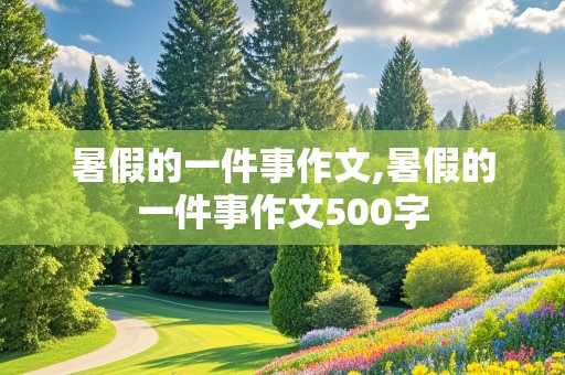 暑假的一件事作文,暑假的一件事作文500字