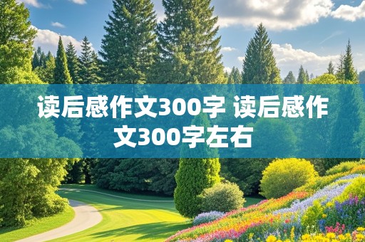 读后感作文300字 读后感作文300字左右