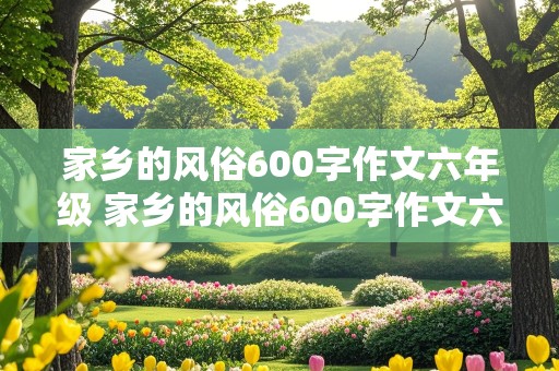 家乡的风俗600字作文六年级 家乡的风俗600字作文六年级四川